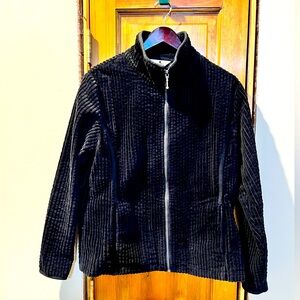Woolrich Corduroy Black Jacket Full Zip